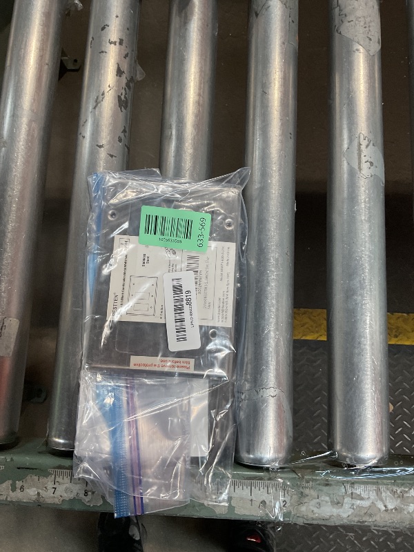 Photo 1 of [2 Pack] BESTTEN 3-Gang Combination Metal Wall Plate with ?hite or Clear Plastic Film, 2-Decorator/1-Blank, Corrosion-Resistant Stainless Steel Outlet and Switch Cover, Brushed Finish