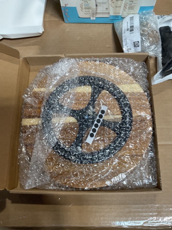 Photo 1 of 10" Acacia Wood Lazy Susan Organizer Kitchen Turntable for Cabinet Pantry Table Organization