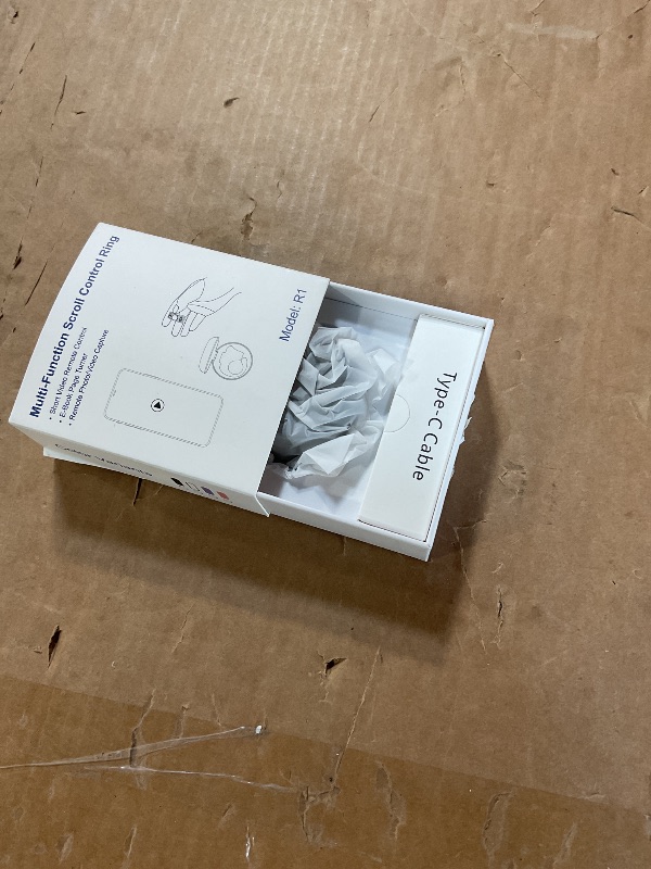 Photo 1 of [New Upgrade, Easy to Use] TikTok Scrolling Ring Remote Control, Camera Shutter Remote, Wireless Bluetooth Scrolling Ring for iPhone, iPad, iOS, Android - Black