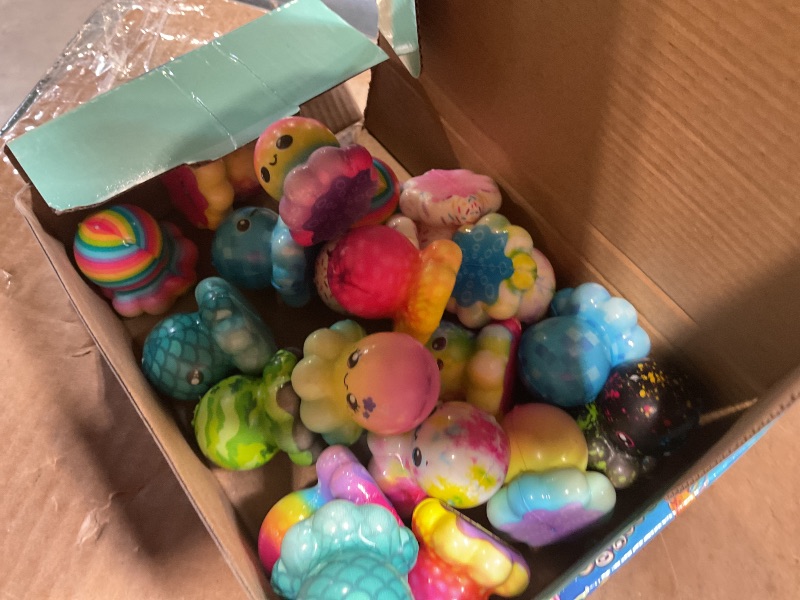 Photo 1 of 24 Pack Octopus Slow Squishy Toys Soft Stress Relief Fidgets Toys for Kids Boys Girls Party Favors Novelty Prizes