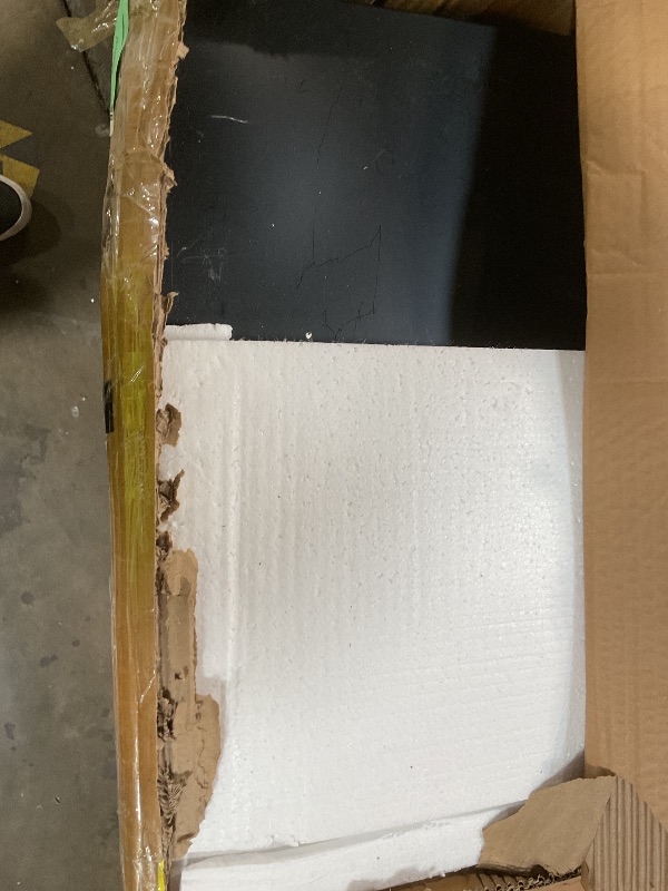 Photo 1 of ***FOR PARTS ONLY/ MISSING ASSEMBLY PIECES/ HAS MAJOR DENTS*** 32x20IN Double-Shelves Grill Table, Outdoor Grill Cart for Blackstone Griddle, Movable Pizza Oven Table Cart for Outside Patio, Kitchen Cooking Food Prep Table for Party