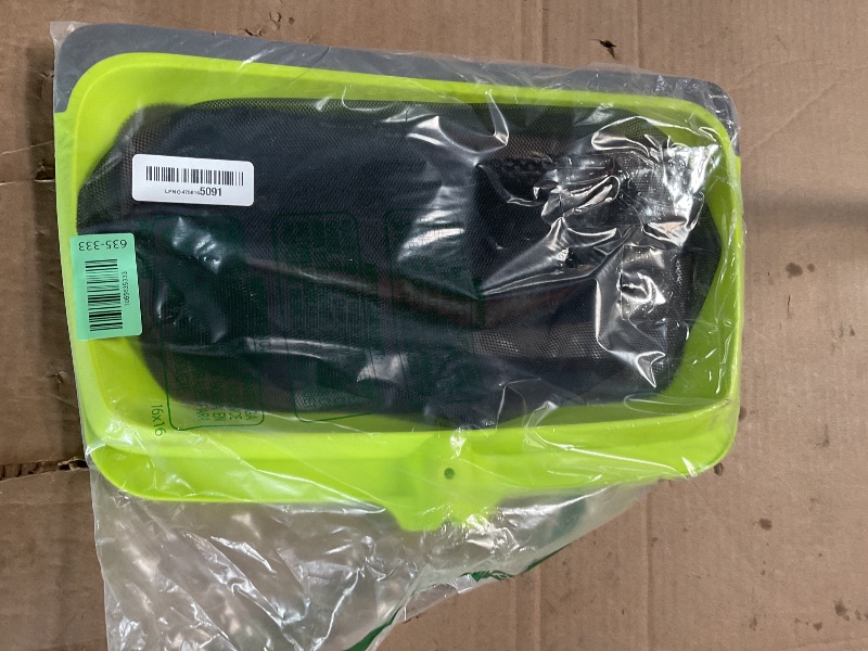 Photo 1 of * NO  HANDLE ATTACHMENT * Sepetrel Swimming Pool Leaf Skimmer Net,Rubber Lip & Reinforced Frame Double-Layer Deep Rake(NO Pole)