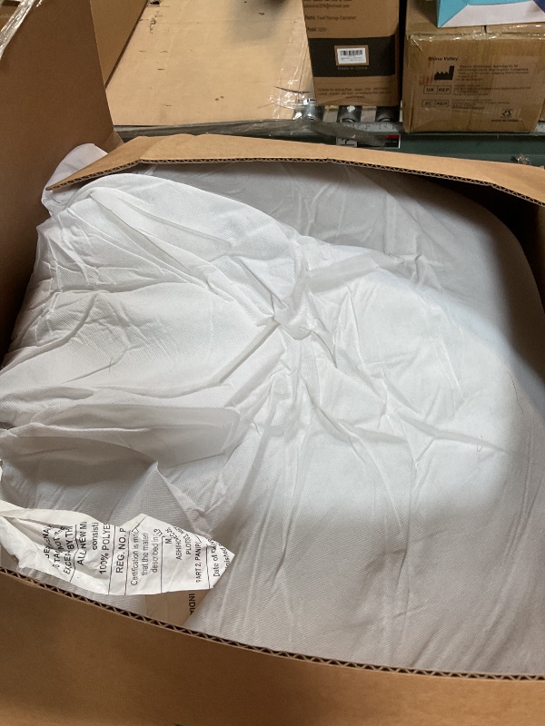 Photo 1 of **DIRTY (HAIR)*** basic home 26x26 Euro Throw Pillow Inserts-Down Feather Pillow Inserts-Cotton Fabric-Set of 2-White.