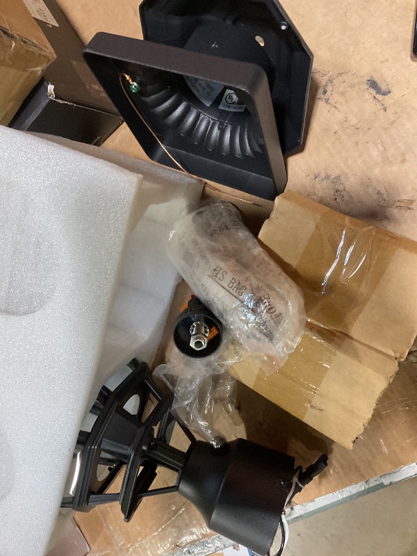 Photo 1 of * UNKNOWN IF ENOUGH HARDWARE TO ASSEMBLE, 1 PIECE ONLY * VIANIS Hard Wired Dusk to Dawn Outdoor Post Lights, Modern Exterior Lamp Post Light Fixture with Pier Mount Base, Black Anti-Rust Waterproof Outdoor Pole Lights for Front Porch Patio, Garden, Pathwa