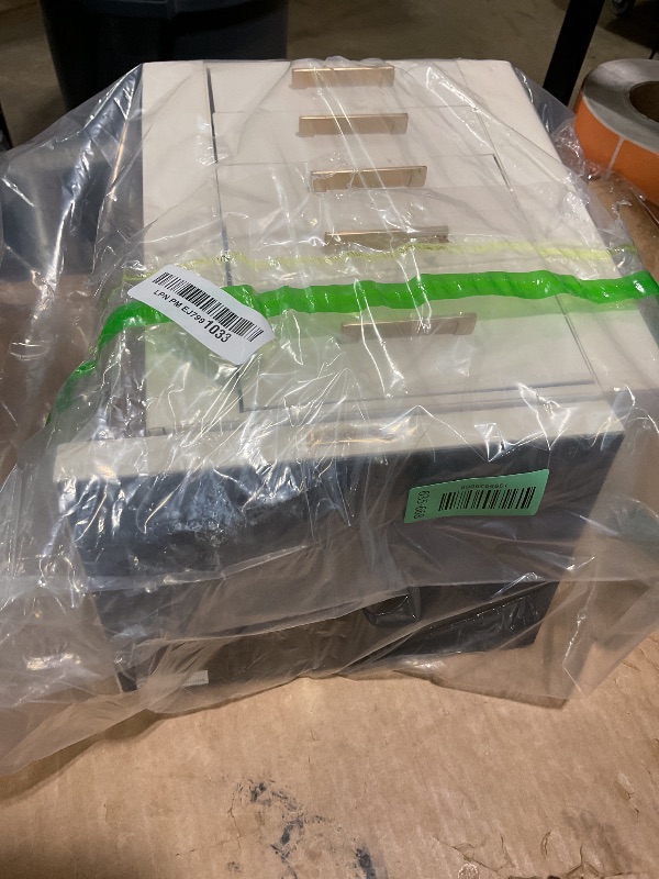 Photo 1 of **TOP IS LOOSE**SONGMICS Jewelry Box 360° Rotating, Jewelry Storage Case with 5 Drawers, Jewelry Organizer, Glass Window, Spacious, Vertical Jewelry Storage, Open Design, Great Gift, Cloud White UJBC170W01