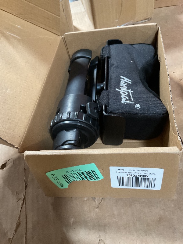 Photo 1 of **PARTS ONLY** HUNTPAL Rfie Rest Bench Stand Shooting Stick Tripod Gun Rest for Range Table Shooting Target Practice, Portable Adjustable Height Compact Aluminum Construction Shooting Support