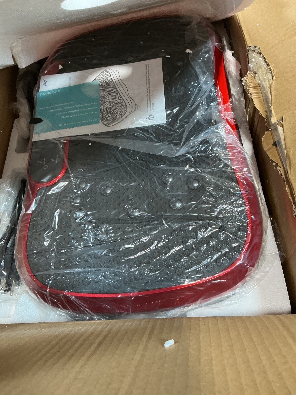 Photo 1 of ***FOR PARTS ONLY DAMAGED BASE (BROKEN)*** AXV Vibration Plate Fitness Platform Exercise Machine Vibrating Shaking Full Body Shaker Workout Vibrate Stand Shake Board Sport for Weight Loss Fat Burner for Gym Home Office