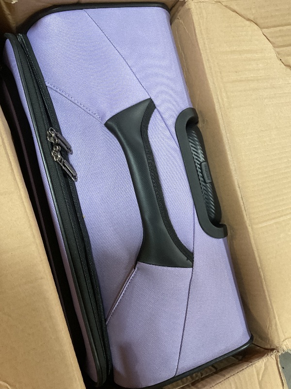 Photo 1 of ***MISSING CARRY ON***
American Tourister 4 KIX 2.0 Softside Expandable Luggage with Spinners, Digital Lavender, 2PC SET (Carry-on/Large)