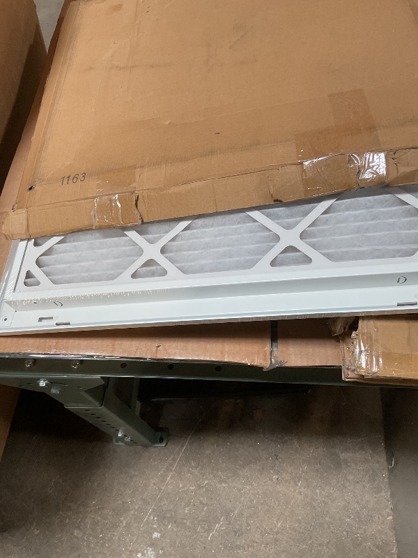 Photo 1 of 20" X 24" Return Air Filter Grille - Filter Included - Easy Plastic Tabs for Removable Face/Door - HVAC VENT DUCT COVER - White [Outer Dimensions: 22 5/8"w X 26 5/8"h]