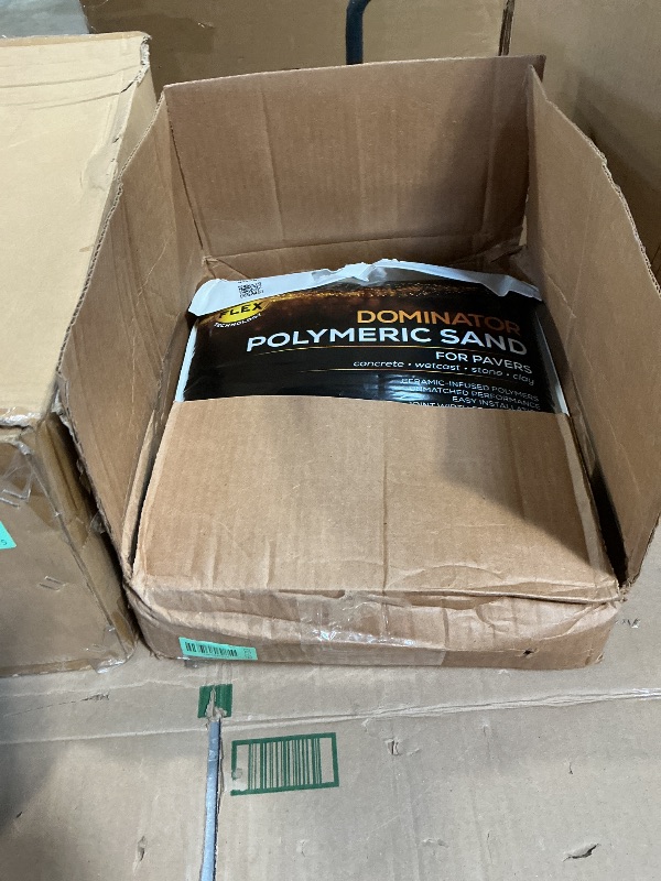 Photo 1 of 40 Pound Camel Brown DOMINATOR Polymeric Sand with Revolutionary Ceramic Flex Technology for Stabilizing Paver Joints/Gaps, 1/8” up to 4”, Professional Grade Results