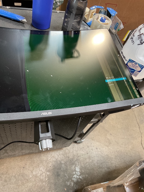 Photo 1 of ***BROKEN SCREEN***
ASUS TUF 32 Inch Curved Gaming Monitor - QHD (2560 x 1440), 165Hz (Supports 144Hz), 1ms, Extreme Low Motion Blur, Speaker, FreeSync Premium, VESA Mountable, DisplayPort, HDMI - VG32VQ1B