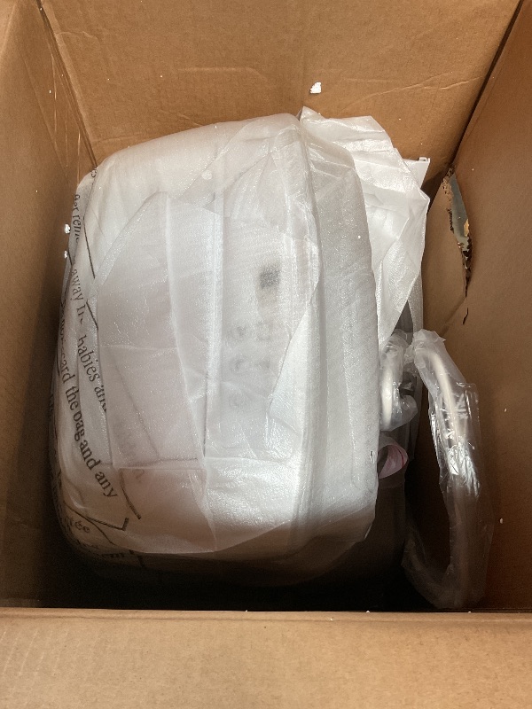 Photo 1 of ***FOR PARTS / DAMAGED (BROKEN)*** Amazon Basics 4-In-1 Portable Air Conditioner with Remote, Timer, Sleep Mode, Auto Swing, Cool/Heat/Dry/Fan-Only Functions, 13500 BTU (ASHRAE), Cools Up to 550 Sqf, Energy Saving, White