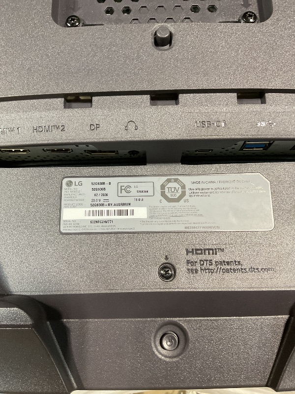 View 9 of *** FOR PARTS ONLY/ DISPLAY IS DAMAGED *** LG 52G930B-B 52-inch Ultragear evo G9 5K2K (5120x2160) Curved Gaming Computer, 240Hz, 1ms, AMD FreeSync Premium, VESA DisplayHDR 600, DP 2.1, HDMI 2.1, USB-C 90W PD, Tilt/Height/Swivel Stand, Black *** screen sev