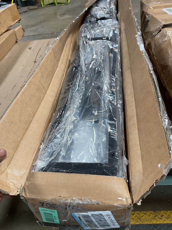 Photo 1 of **MISSING HARDWARE*** SUPERJARE 110.2 Inch Sofa Table with 2 Power Outlets and USB-C Port, 5.9 Inch Narrow Console Table with Storage, Extra-Long, for Entryway Hallway Couch Behind Sofa, Small Spaces, Rustic Brown