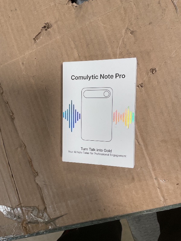 Photo 1 of ***PARTS ONLY**
Comulytic Note Pro AI Voice Recorder, Unlimited Transcribe & Summarize, AI Note Taking Recording Device w/Case, App Control, 113 Languages for Calls, Meetings, Lectures, Interviews, Black