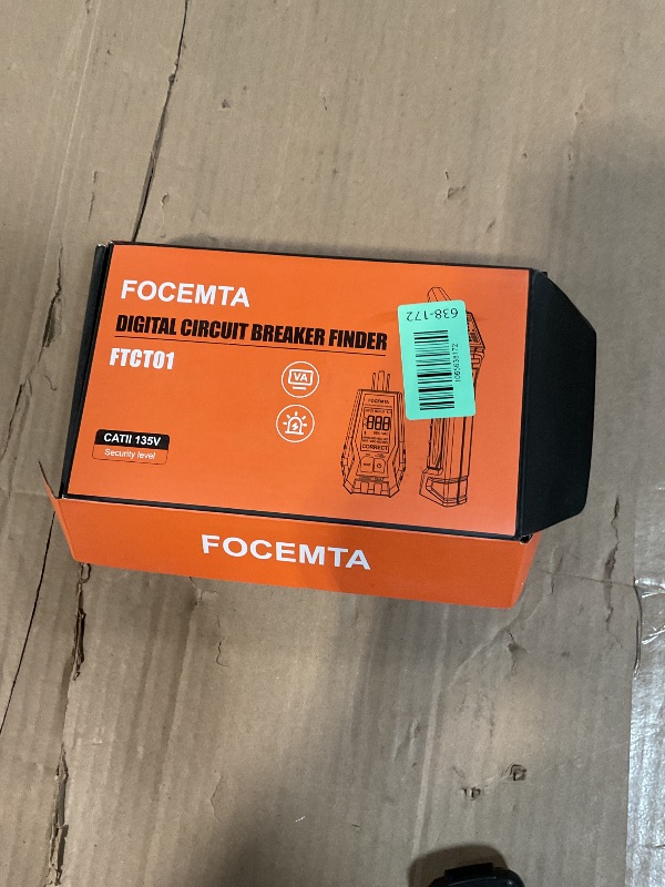 Photo 1 of ***FOR PARTS ONLY/ NON-FUNCTIOANL*** FOCEMTA Circuit Breaker Finder Kit with GFCI Outlet Tester for 90-135V AC Circuits,includes Light Socket Adapter, 3-2 Prong Grounding Adapter & Clip adapter,Portable Electrical Tool with Carrying Case