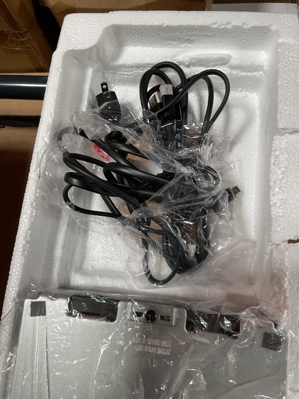 Photo 1 of ***MISSING POWER CABLE / UNTESTED**** Samsung 27" ViewFinity S9 Series 5K Computer Monitor, Thunderbolt 4, DisplayPort, Matte Display, 4K Slimfit-Camera, Slim Metal Design, AirPlay, Smart-TV Apps, Gaming Hub, LS27C900PANXZA