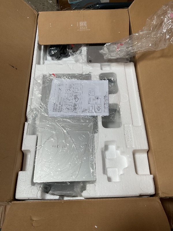 Photo 1 of ***MISSING POWER CABLE / UNTESTED**** Samsung 27" ViewFinity S9 Series 5K Computer Monitor, Thunderbolt 4, DisplayPort, Matte Display, 4K Slimfit-Camera, Slim Metal Design, AirPlay, Smart-TV Apps, Gaming Hub, LS27C900PANXZA