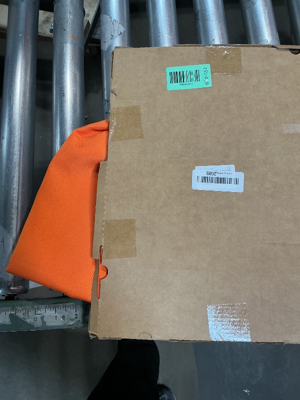 Photo 1 of ** ORANGE **MEANMOY 210 GSM Water & Stain Resistant Rectangle Tablecloth for 3 Foot Table - Solid 52 x 70 Inch Rectangular Table Cloth Wrinkle Free Washable Polyester Fabric for Wedding, Party, Banquet