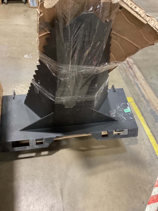 Photo 1 of **SCRAPES**Economy Series Stump Bucket Attachment,Universal Skid Steer Quick Tach,Serrated Leading Edge,Tree Scoop Digger for Removing Smaller Tree Stumps and Light Duty Ripping Roots,Black