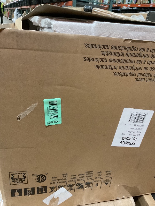 Photo 1 of **SCRAPES. DIRT**Keystone 12,000 BTU Window Air Conditioner with 11,000 BTU Supplemental Heating and Dehumidification, 230V, Window AC Unit for Living Room, Apartment, Medium Sized Rooms up to 550 Sq.Ft.