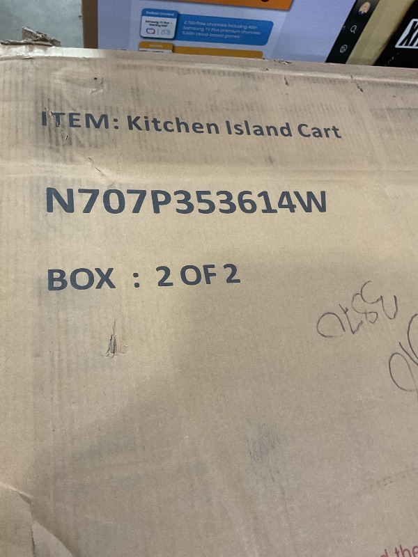 Photo 1 of **SELLING AS PARTIAL SET. ONE BOX OF TWO**Kitchen island parts
