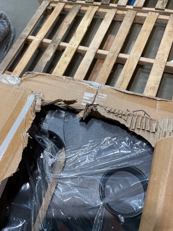 Photo 1 of **CRACKING DAMAGE**Treadmill with Handles, 2026 Upgraded Small Treadmills Home, Portable Electric Treadmills for Home 300 lbs Capacity,Walking Pad Treadmill,Lightweight Foldable Walking Pad,LED Display(Black)