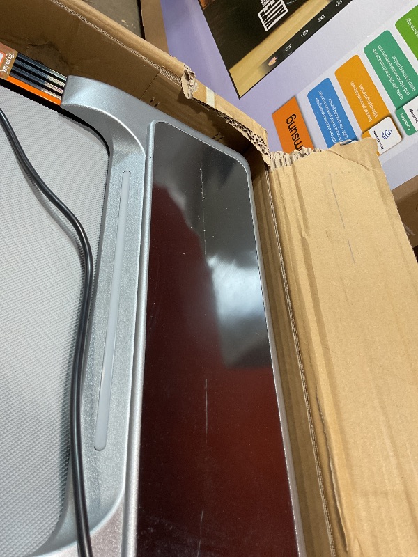 Photo 1 of **MISSING KEY. SCRATCH**Walking Pad with 15% 12-Level Auto Incline & Handle Bar, Trisomy 3.5HP Foldable Under Desk Treadmill, 450 LBS Capacity Treadmills for Home Hiking with UI Screen, Bluetooth Speaker, Remote, RGB Light