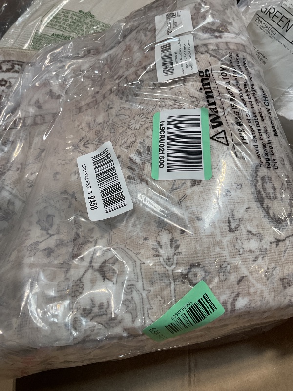 Photo 1 of **DIRT FROM TRANSPORT **Hallway Washable Runner Rug - 2'6x12 Kitchen Rugs Entryway Rug Runner Vintage Soft Floor Mat Non Slip Indoor Farmhouse Carpet for Bathroom Living Room Bedroom (2'6''x12', Beige)012505451775
