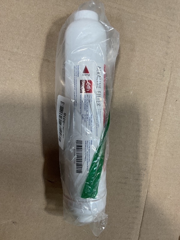 Photo 1 of **DIRT FROM TRANSPORT**iSpring FA15US 10-inch Inline Alkaline Replacement Water Filter Cartridge for PH100 Reverse Osmosis System, pH+, Made in USA