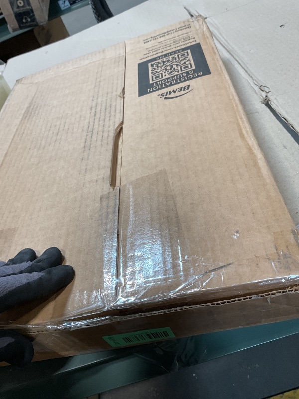 Photo 1 of **SELLING FOR PARTS**Mayfair Cassel Slow Close Toilet Seat, Easy Clean, Non Slip Premium Wood Seat, Easy Install, Made in USA, Elongated, White
