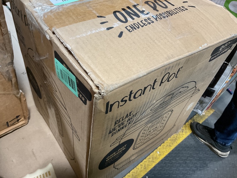 Photo 1 of **DIRT**Instant Pot Duo 7-in-1 Electric Pressure Cooker, Slow Cooker, Rice, Steamer, Sauté, Yogurt Maker, Warmer & Sterilizer, Includes App With Over 800 Recipes, Stainless Steel, 6 Quart