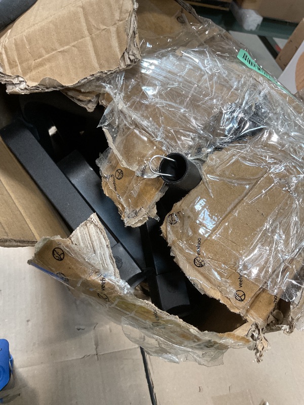 Photo 1 of ***MISSING MATTRESS PIECE*** Veehoo Elevated Dog Beds Large Sized Dog with Fluffy Plush Bolster Cushion, Washable Orthopedic Dogs Couch Bed, Raised Pet Cot with Removable Mat, Breathable Mesh, No-Slip Feet, 53 x 37 inches, Black