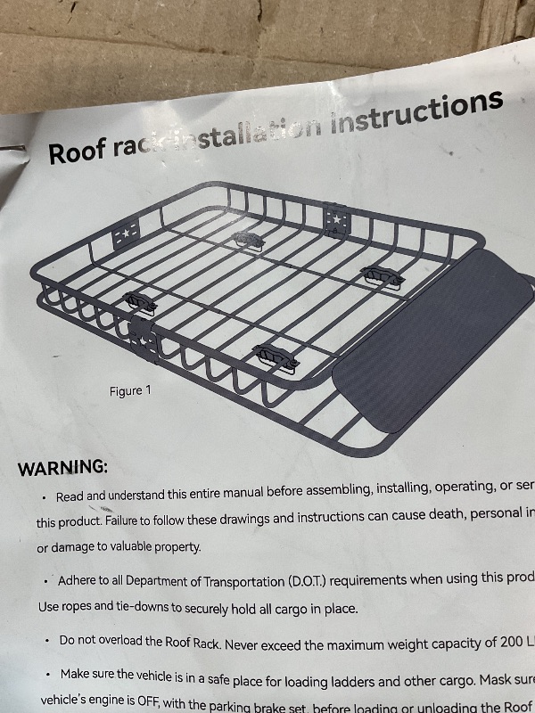 Photo 1 of **SCRAPES FROM TRANSPORT **Roof rack