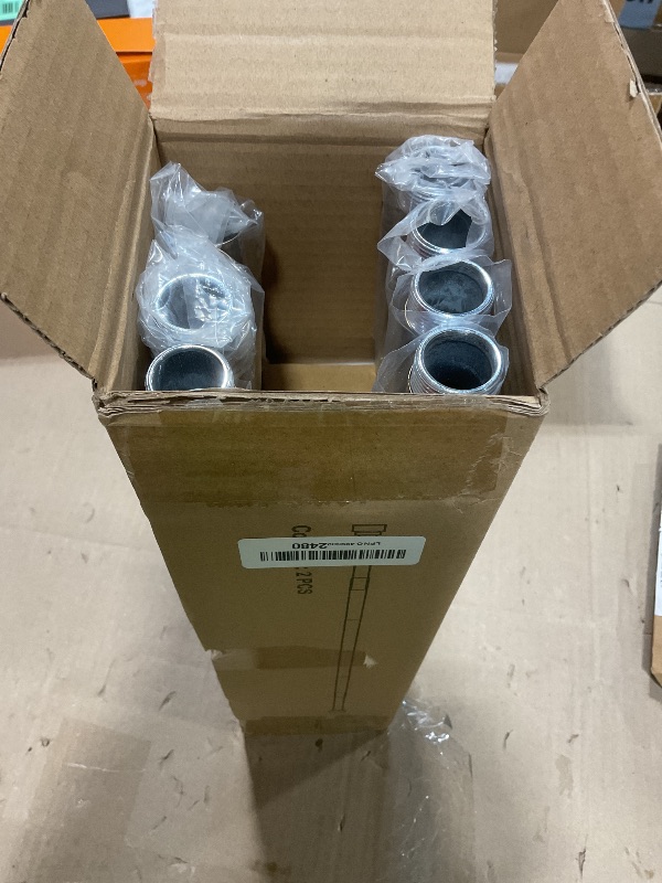 Photo 1 of 2 Pack Warm Gold Curtain Rods for Windows 48 to 84 Inches Adjustable Length Heavy Duty 1" Diameter Brass Window Curtain Rod with Solid Metal Finials for Outdoor Farmhouse Bedroom Kitchen Living Room