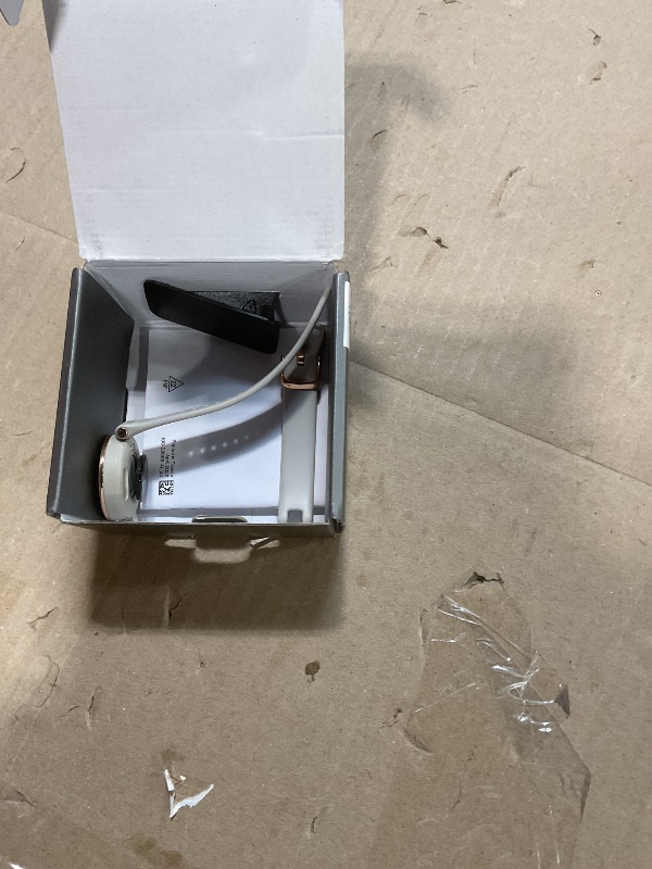 Photo 1 of **FOR PARTS/ WATCH BACK BROKEN*** Garmin Lily™, Small GPS Smartwatch with Touchscreen and Patterned Lens, Rose Gold and Light Tan, 010-02384-01