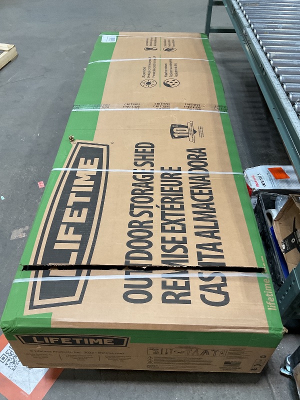 Photo 1 of *** BOX 2 ONLY***Lifetime Dual Entry Outdoor Storage Shed, 15 x 8 Foot