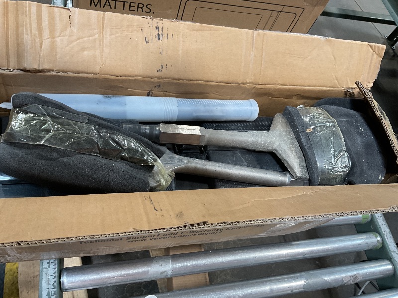 Photo 1 of ***USED*** VEVOR Demolition Jack Hammer, MAX 2200W Electric Jackhammer Heavy Duty, 1400 BPM Concrete Breaker 4pcs Chisels Bit Chipping W/Case, Gloves