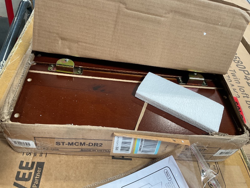 Photo 1 of **MISSING ASSEMBLY PIECES*** AFI, Clayton Queen Platform Bed with Panel Footboard and Storage Drawers, Walnut
