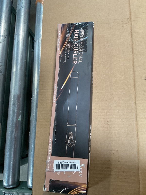 Photo 1 of 1 1/4 Inch Curling Wand Ceramic Long Barrel,1.25 Inch Curling Wand Iron for Long Hair,Dual Voltage Hair Curling Wand