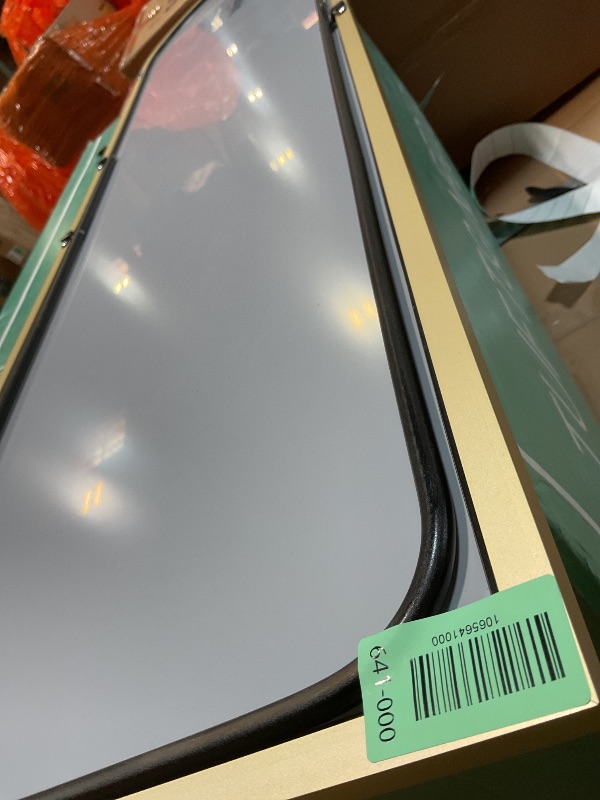 Photo 1 of **DIRT. SCRATCHES**Arched Mirror Full Length, Upgraded 16"x59" Body Wall Mirrors with Shatter-Proof Glass, Floor Standing, Hanging or Leaning, Tall Arch Mirror with Stand Aluminum Alloy Frame for Bedroom Cloakroom