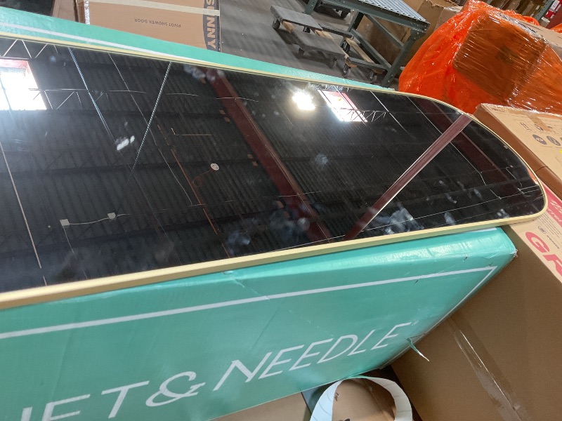 Photo 1 of **DIRT. SCRATCHES**Arched Mirror Full Length, Upgraded 16"x59" Body Wall Mirrors with Shatter-Proof Glass, Floor Standing, Hanging or Leaning, Tall Arch Mirror with Stand Aluminum Alloy Frame for Bedroom Cloakroom