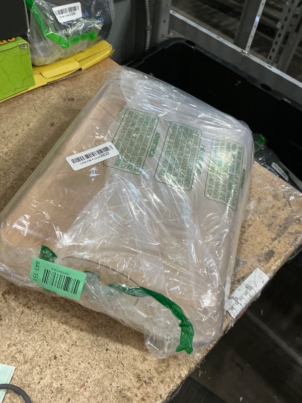 Photo 1 of **MISSING 1 CARRYING HANDLE *** Farberware Build-A-Board Bamboo Cutting Board with Single Storage Compartment, Clear Locking Lid, Black Handles, Perfect for Charcuterie & Snacks