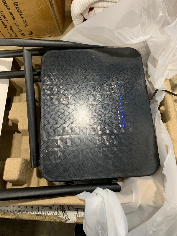 Photo 1 of ***UNTESTED/ POSSIBLY FOR PARTS*** Dionlink Dual Band 4G LTE Router with SIM Card Slot Unlocked Modem, 1200Mbps Mobile Hotspot Support AT&T and T-Mobile, 6-Antenna Wireless Wi-Fi Router