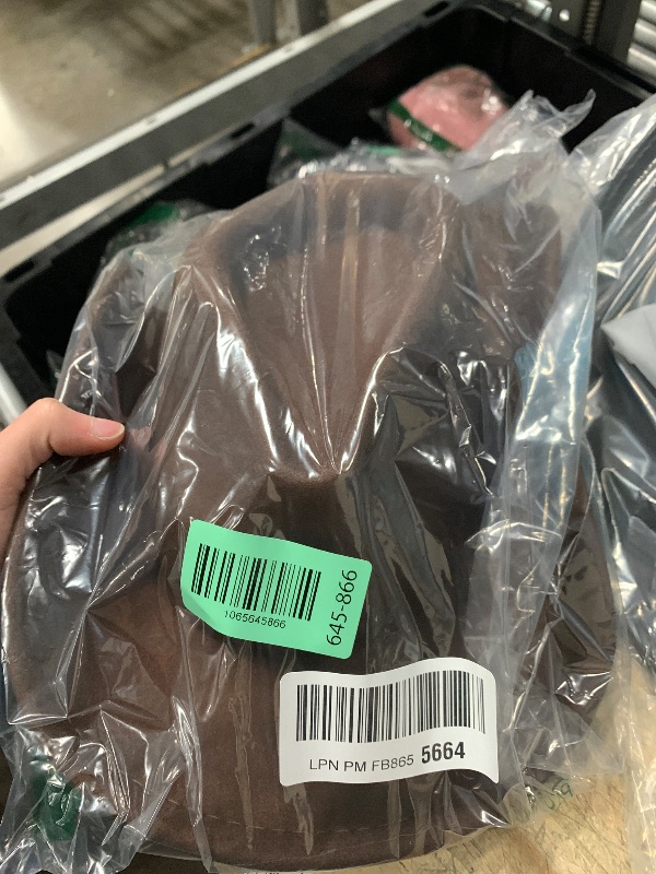 Photo 1 of **MISSING HAT BELT*** Womens Western Cowboy Hats Studded Pinched Western Cowgirl Hats Wide Brim Fedoras Hat with Belt Buckle (Size:Medium) (US, Alpha, Medium, Coffee - Round Rivets)