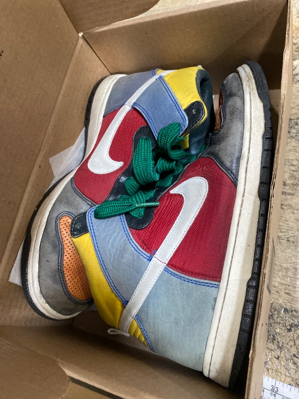 Photo 1 of *************SHOES ARE EXTREMELY SCUFFED WITH MINOR DAMAGE, NEED DEEP CLEANING*************
Jordan Mens Air Jordan 1 Mid CU2805 100 Blue The Great - Fearless - Size 10