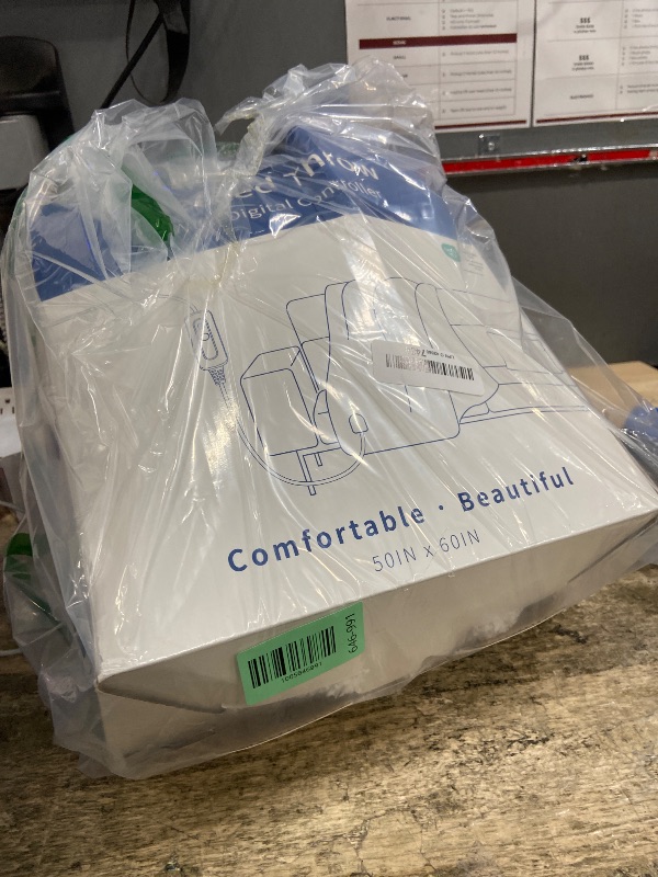 Photo 1 of ***UNTETSED/ UNKNOWN DAMAGES*** ACCU-WARMTH Heated Blanket Waffle Throw Size Fast Warming Heating Electric Throw Blanket with 6 Heat Settings & 4 Hours Auto-Off, Ideal Gift for Her, 50"x60",Grey