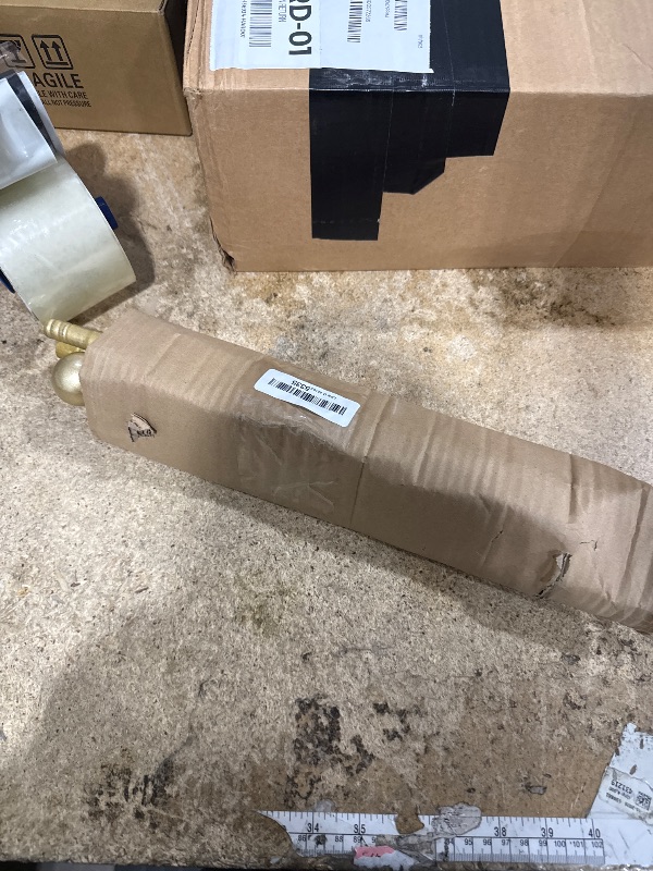 Photo 1 of ***POSSIBLY FOR PARTS & MISSING PIECES*** Gold Curtain Rod for Windows 28 to 48 Inch, 5/8 Inch Diameter Heavy Duty Splicing Adjustable Curtain Rods With Brackets, Easy to Install, Suitable for Bedroom, Patio and Outdoor