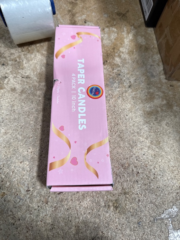 Photo 1 of 10 Inch Gradient-Yellow Taper Candles for Summer Parties, 4 Pack Unscented Candlesticks for Dinner Birthday Seasonal Celebration and Home Decoration
