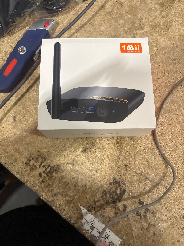Photo 1 of 1Mii HiFi Bluetooth 5.3 Music Receiver for Home Stereo with LDAC, Bluetooth Audio Adapter with Audiophile DAC aptX HD, RCA Optical Output for AV Receiver or Stereo Amplifier - DS200Pro